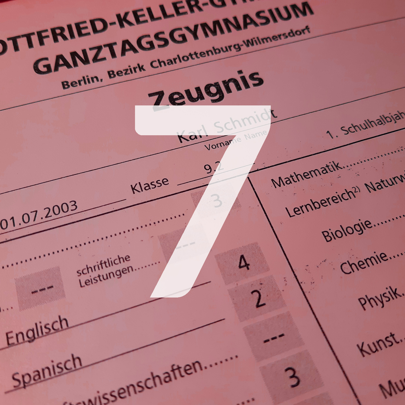 Leistungsbewertung, Probezeit und Versetzung in Jahrgang 7 GottfriedKellerGymnasium